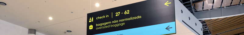 Faro Airport signage