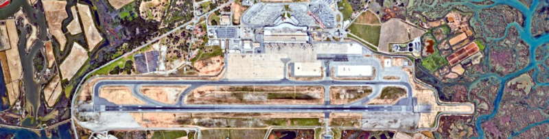 Faro Airport air view